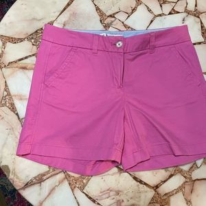 Southern Tide Bright Pink chino shorts with flat front pockets